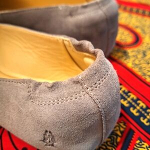 HUSH PUPPIES Size 10 Women's Flat Seude Gray Loafer